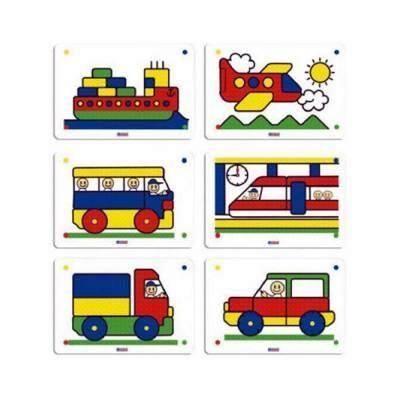 Paq.6 láminas impresas Miniland plástico pinchos 10mm