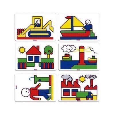 Paq.6 láminas impresas Miniland plástico pinchos 15mm