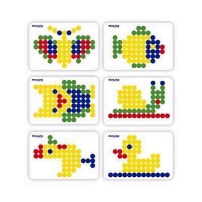 Paq.6 láminas impresas Miniland plástico pinchos 20mm