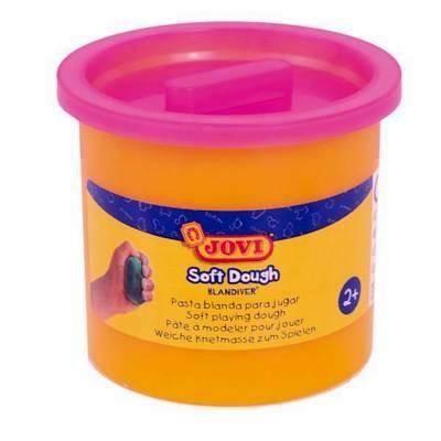 Bote pasta blanda para modelar Jovi Soft Dough Blandiver 110g magenta flúor