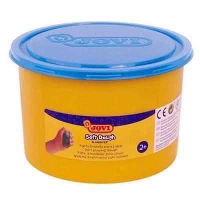 Bote pasta blanda para modelar Jovi Soft Dough Blandiver 460g azul flúor