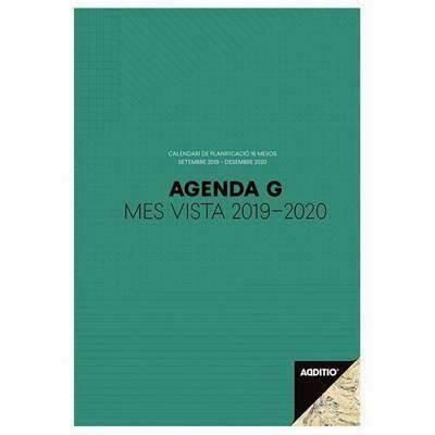 Agenda Additio P181 G catalán mes vista 16 meses 19,5x29,5cm