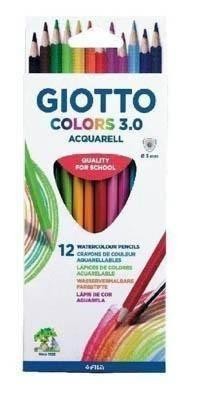 Lapices aquarerables giotto colors 3.0. Caja 12 unidades F277100