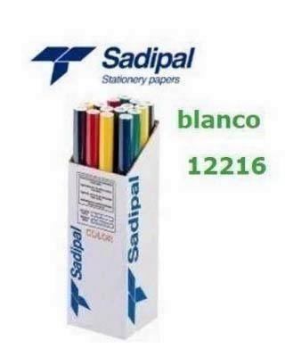 Papel Sadipal 0.50x3 Blanco Adhesiva 12216