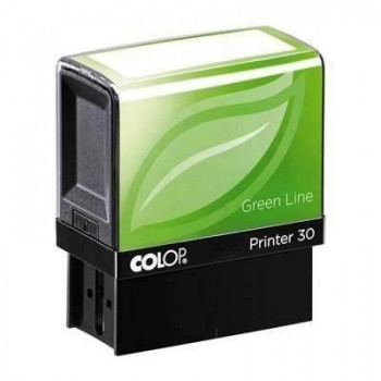 Sello automático Colop Printer 30 ecológico Green-line placa 18x47mm