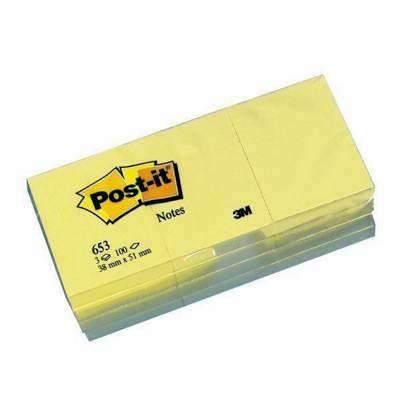 TACO POST-IT 653 38*51 AMAR.P/3 FT510058496
