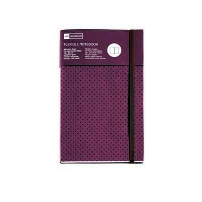 Cuaderno flexible Miquel Rius Top con goma 96h liso 130x210mm fucsia