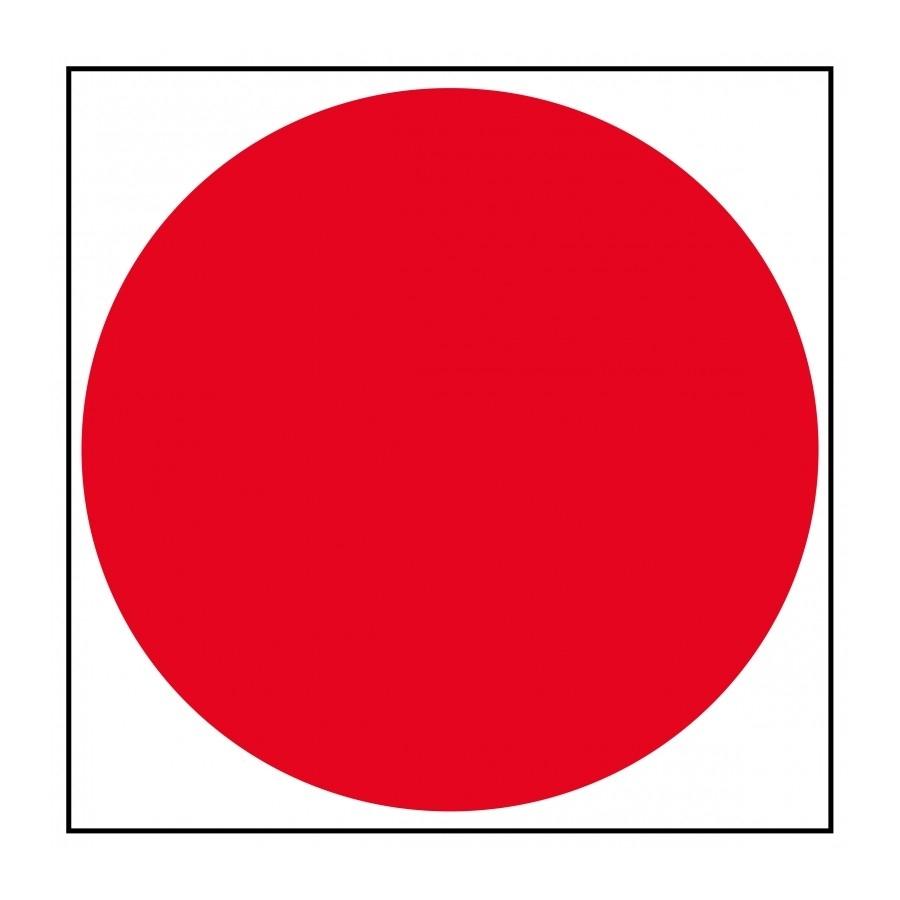 Señal adhesiva Apli cristales punto rojo 11,4x11,4 cm 11909