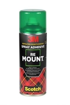 Pegamento en spray 3M 7100296679 Remount reposicionable y retirable bote de 400ml