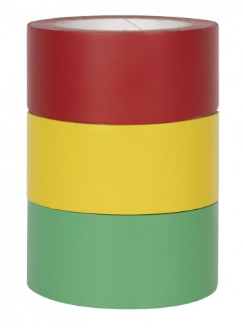 Precinto Apli 18608 rojo/amarillo/verde 40mmx33m 3 unidades