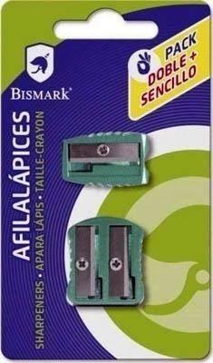 Afilalapiz metalico doble Bismar blister 2 unidades 328431