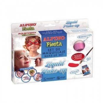 Set Maquillaje Alpino Liquido (8 coloresx10g + pincel + folleto) DL000100