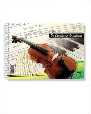 Bloc espiral Musica cuarto Pacsa 8 Pentagramas 20H. 18801