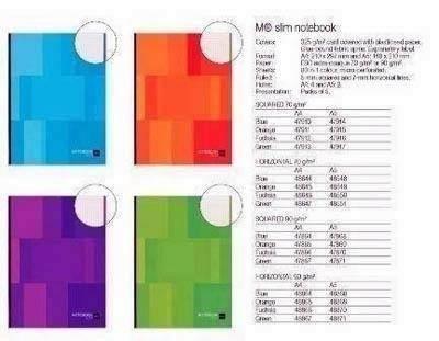 Block MR A4 SLIM 80H 70GR. CLA LUMINE Verde 47913