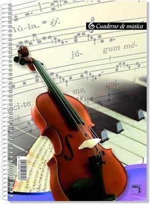 Bloc espiral Musica pacsa folio 16 Pentagramas 18805