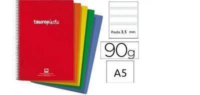 Bloc espiral Tauroplastic 6488-90 cuarto 80 hojas 90 gramos pauta 2.5
