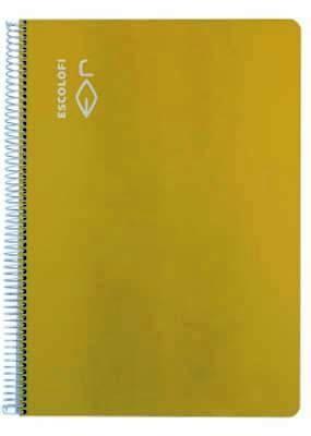 Bloc espiral Escolofi 180983503 cuarto 50 hojas 70 gramos pauta 5 amarillo
