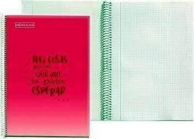 Block folio 80 hojas 90 gramos 4x4 pp Miquel Rius mensajes magenta 47995