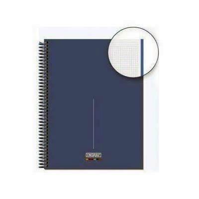Block Ingraf A4 80 hojas 5x5 90 gramos tapa extradura azul cielo 350742 soft Tunez