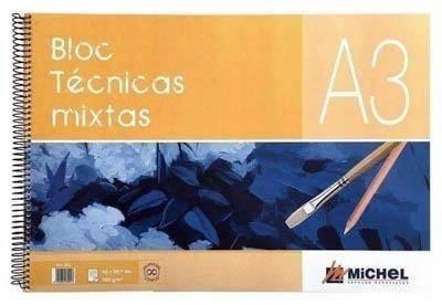 Block tecnicas mixtas A-4 30 hojas 300gr/m2 801229