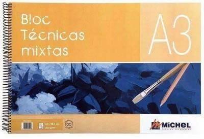 Block tecnicas mixtas A-3 30 hojas 300gr/m2 802242