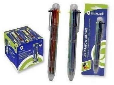Boligrafo 6 colores en 1 Bismark blister 1 unidad 326822