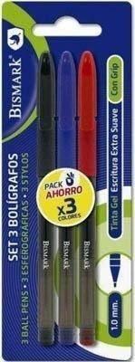 Set boligrafo Bismark 1.0mm surtido blister 3 unidades 328379