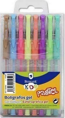 Boligrafo gel Bismark colores pastel blister 8 unidades 325952