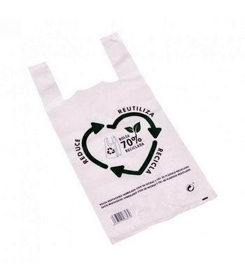 Bolsas Asas Camiseta 70x80 reciclado Paquete de 50