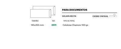 Bolsa celulosa caña Zelatun 0511 Cahomis 145x355 C/250