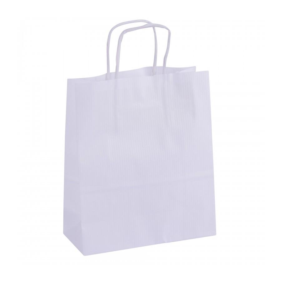 Bolsa kraft Apli 101853 blanca 18x8x21cm 100g 50 unidades