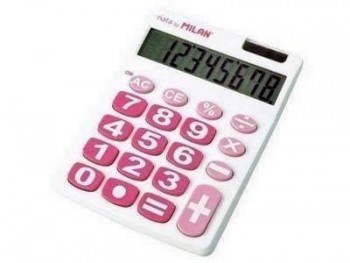 Calculadora Milan 151708WBL 8DIG. Blanca