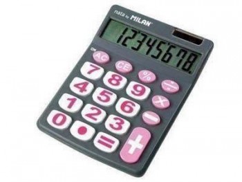 Calculadora Milan 151708GBL 8DIG. Gris