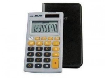 Calculadora Milan 150208OBL 8DIG. Naranja