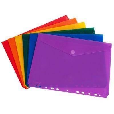 Carpeta de Velcro A4 Grafoplas con Taladro surtida paquete 6 unidades 4871099