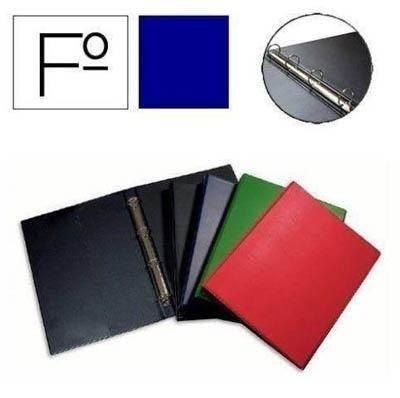 Carpeta de Plastico folio 4 anillas escolar 9331 Azul