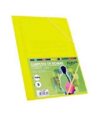 Carpeta de Classico Fº Solapa Carton Amarillo 15828