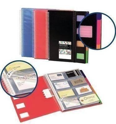 Tarjetero espiral polipropileno 320 fundas extra azul 62023250 Carchivo