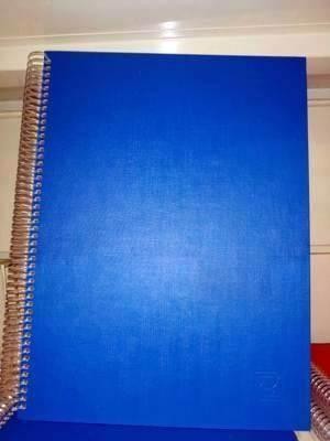 Carpeta fundas Taranilla espiral folio 30 fundas azul 80230.02