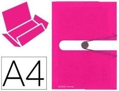 Carpeta herlitz A4 solapas blocking 11365293 rosa