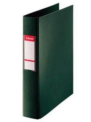 Carpeta Esselte folio 4 anilas 40 milimetros verde 12305