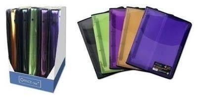 Carpeta Office Club 325031 polipropileno A4 4 anillas cremallera surtido