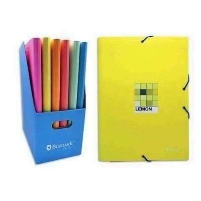 Carpeta Bismark folio solapas carton 324817 neon surtido