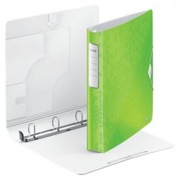 Carpeta Leitz 42400154 A4 4 anillas 30mm. verde Active Wow