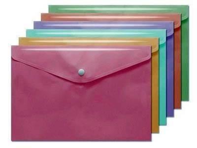 Carpeta broche A4 p/10 Bismark pastel surtido 326621 polipropileno