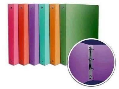 Carpeta Bismark 326629 A4 4 anillas 40mm. polipropileno pastel surtido