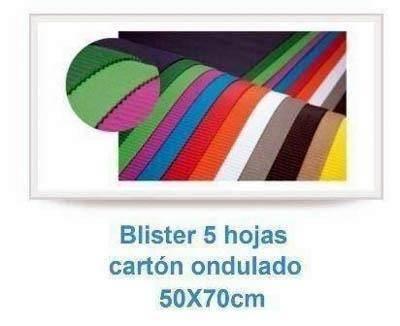 Cartulina Carton Ondulada Gris 50*70 05912 paquete de 5 unidades
