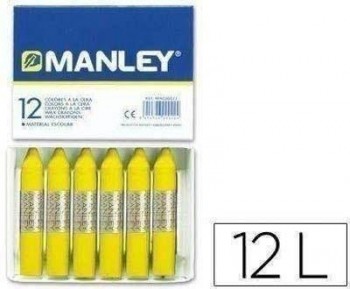 Ceras Manley C/12 Nº2 Amarillo Limon MNC04453