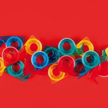 Portarrollos Apli 12082 school surtidos con rollo cinta adhesiva transparente 15mmX10m 60 unidades