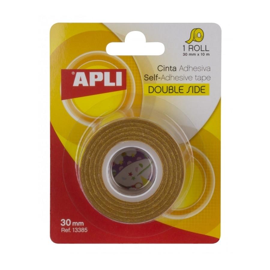 Cinta adhesiva doble cara Apli 13385 rollo 30mmx10m